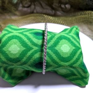 Silver Tone Bangle Bracelet